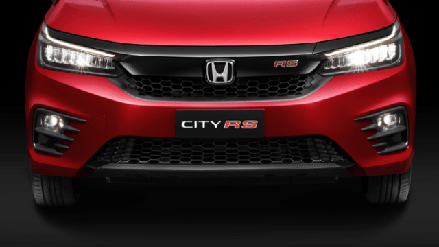 Mặt trước honda city thể thao và mạnh mẽ