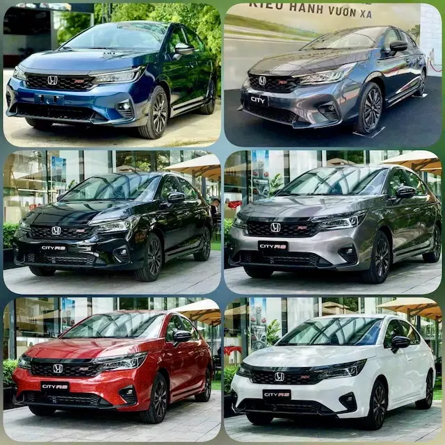 với 6 Màu sắc honda City mới hiện nay